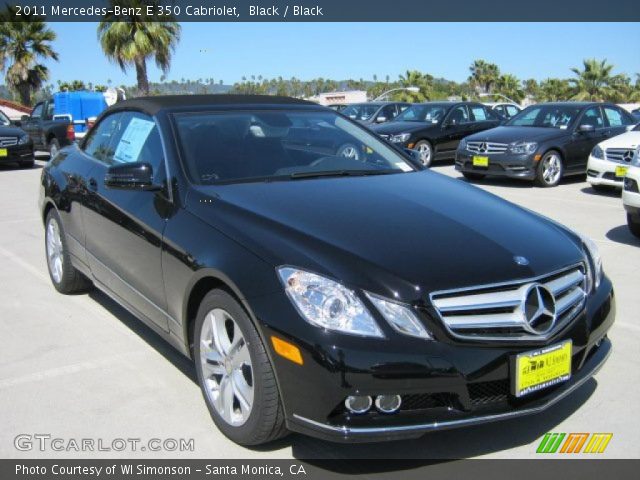 2011 Mercedes-Benz E 350 Cabriolet in Black