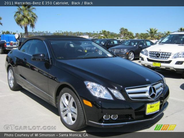 2011 Mercedes-Benz E 350 Cabriolet in Black