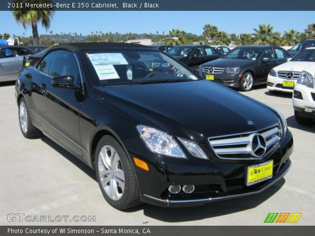 2011 Mercedes-Benz E 350 Cabriolet in Black