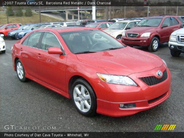 2007 Toyota Camry SE in Barcelona Red Metallic