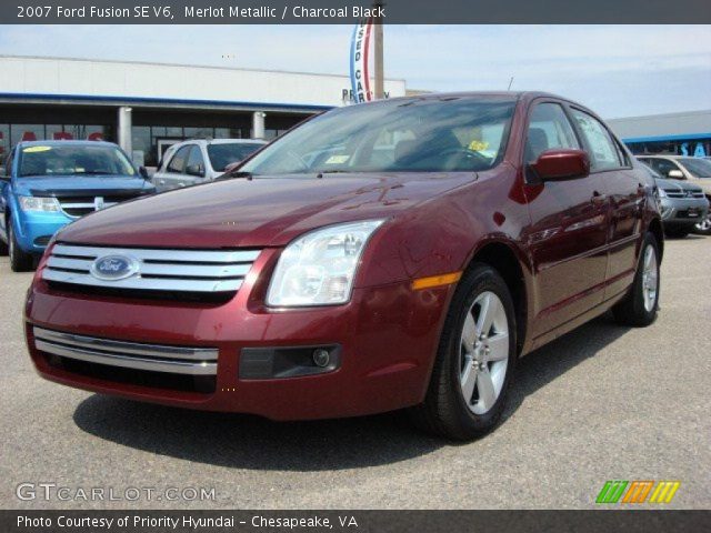 2007 Ford Fusion SE V6 in Merlot Metallic