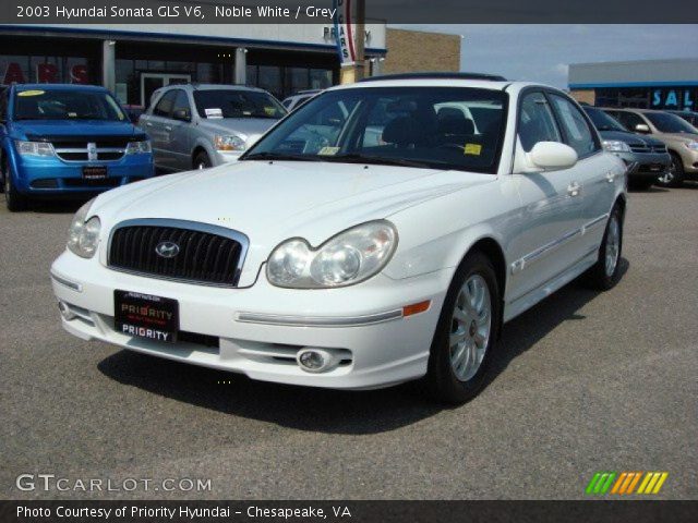 2003 Hyundai Sonata GLS V6 in Noble White