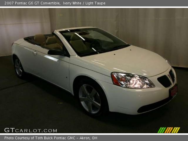 2007 Pontiac G6 GT Convertible in Ivory White