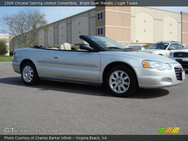 2006 Chrysler Sebring Limited Convertible in Bright Silver Metallic