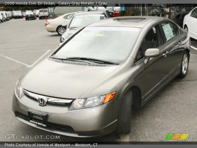 2008 Honda Civic EX Sedan in Galaxy Gray Metallic