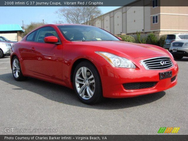 2008 Infiniti G 37 Journey Coupe in Vibrant Red