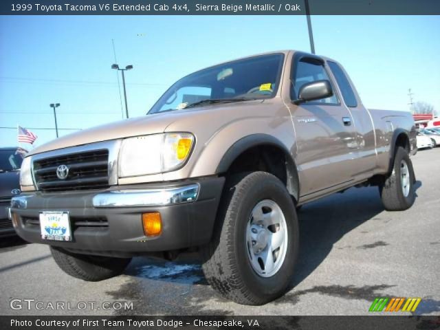 1999 Toyota Tacoma V6 Extended Cab 4x4 in Sierra Beige Metallic