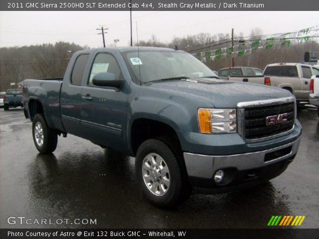 2011 GMC Sierra 2500HD SLT Extended Cab 4x4 in Stealth Gray Metallic