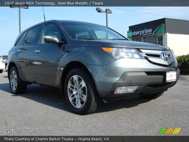 2008 Acura MDX Technology in Steel Blue Metallic