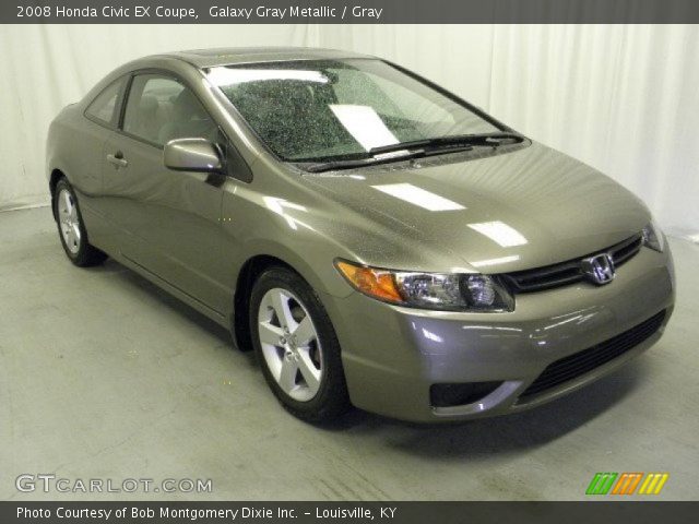 2008 Honda Civic EX Coupe in Galaxy Gray Metallic