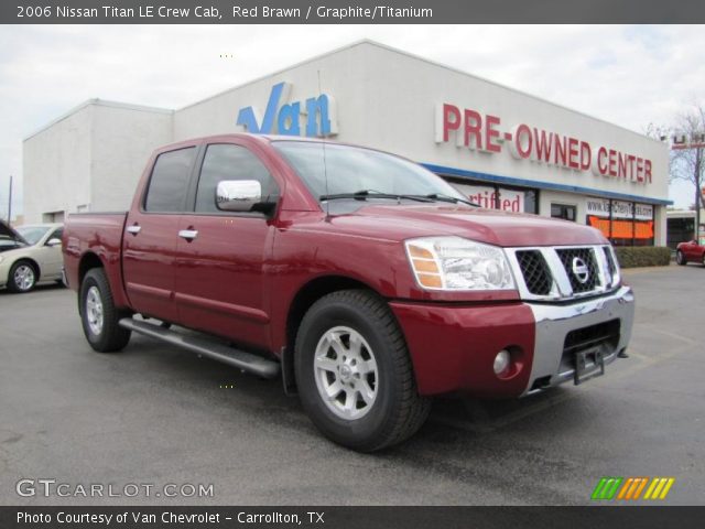 2006 Nissan Titan LE Crew Cab in Red Brawn