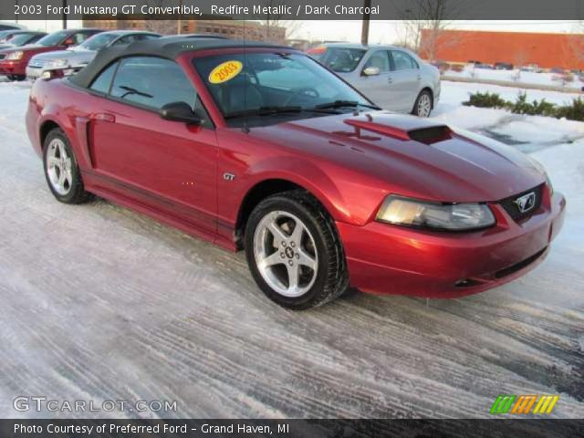 2003 Ford Mustang GT Convertible in Redfire Metallic