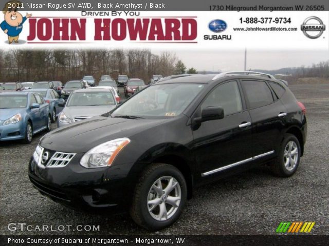 2011 Nissan Rogue SV AWD in Black Amethyst