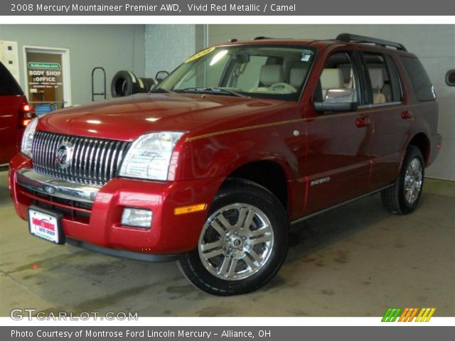 2008 Mercury Mountaineer Premier AWD in Vivid Red Metallic