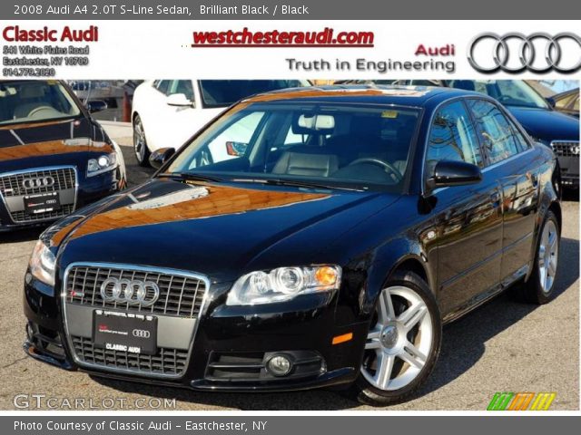 2008 Audi A4 2.0T S-Line Sedan in Brilliant Black