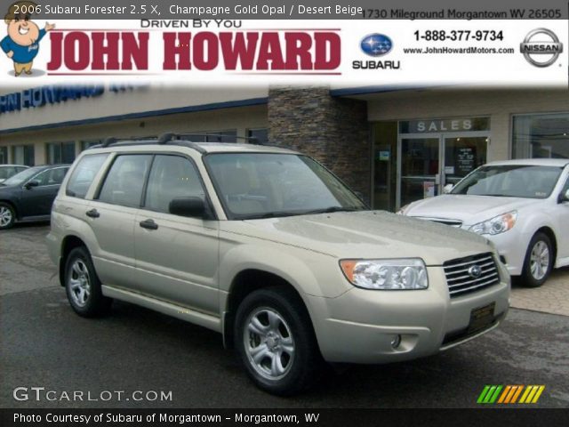 2006 Subaru Forester 2.5 X in Champagne Gold Opal