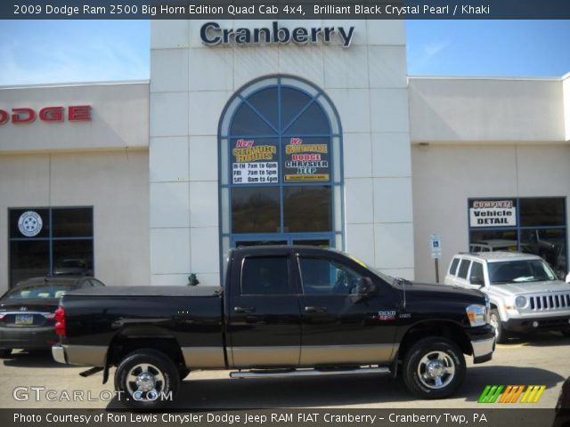 2009 Dodge Ram 2500 Big Horn Edition Quad Cab 4x4 in Brilliant Black Crystal Pearl