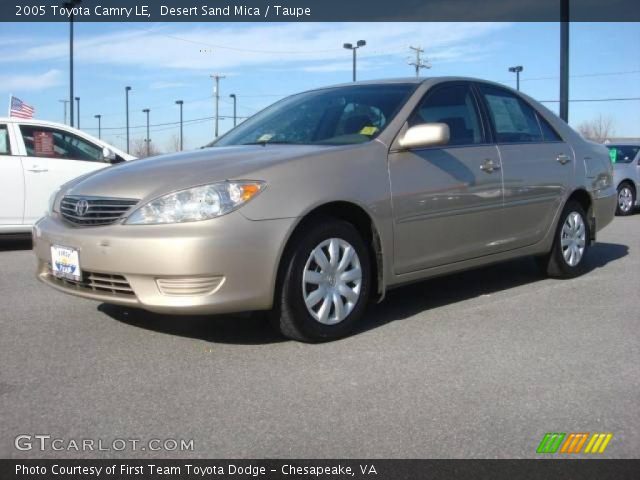 2005 Toyota Camry LE in Desert Sand Mica