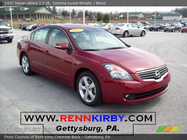 2007 Nissan Altima 3.5 SE in Sonoma Sunset Metallic