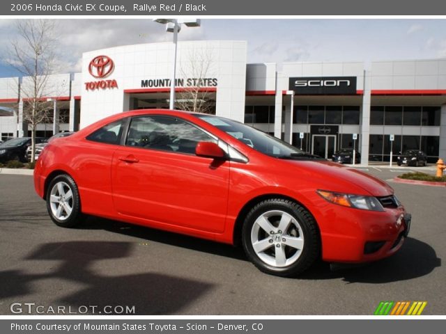 2006 Honda Civic EX Coupe in Rallye Red