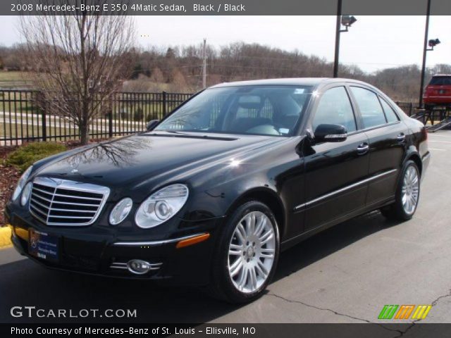 2008 Mercedes-Benz E 350 4Matic Sedan in Black