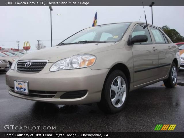 2008 Toyota Corolla CE in Desert Sand Mica