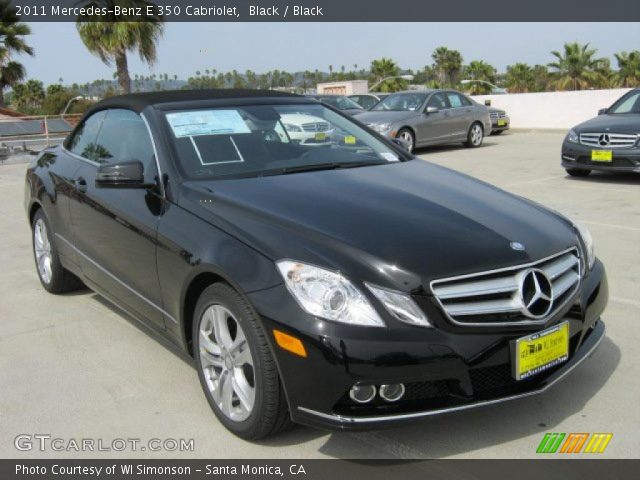 2011 Mercedes-Benz E 350 Cabriolet in Black