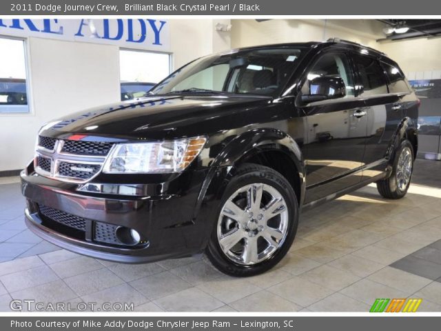 Brilliant Black Crystal Pearl 2011 Dodge Journey Crew