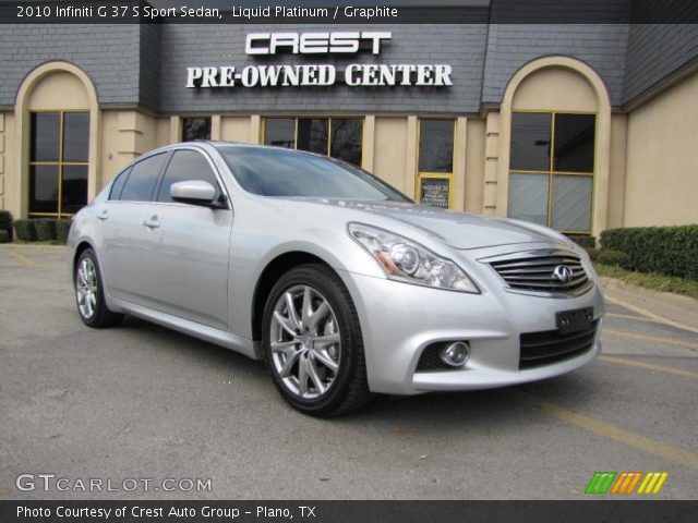 2010 Infiniti G 37 S Sport Sedan in Liquid Platinum