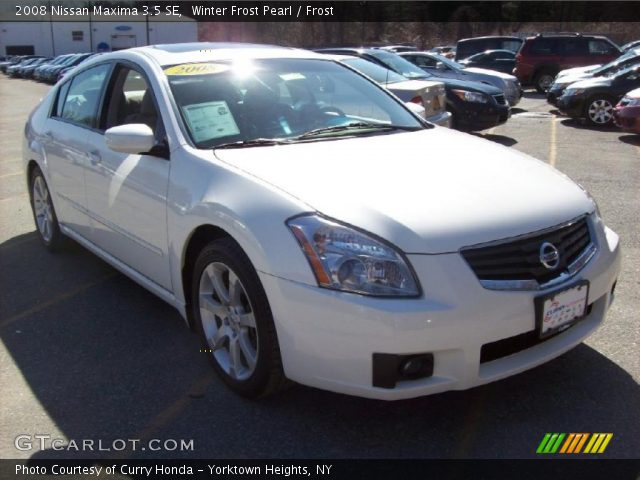 2008 Nissan Maxima 3.5 SE in Winter Frost Pearl