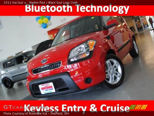 2011 Kia Soul + in Molten Red