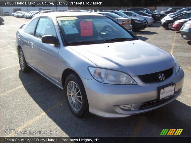 2005 Honda Civic LX Coupe in Satin Silver Metallic