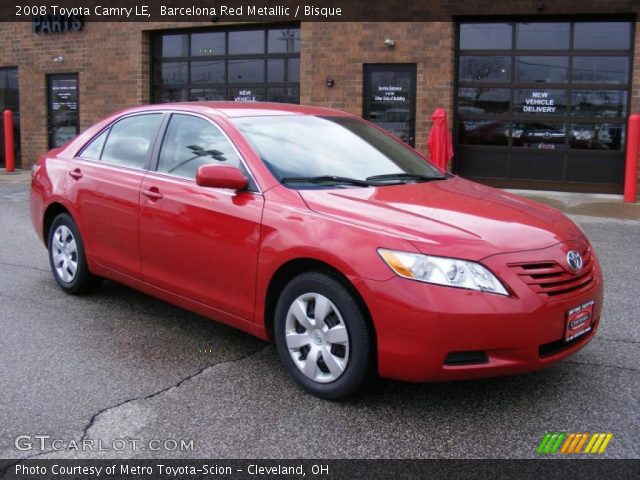 2008 Toyota Camry LE in Barcelona Red Metallic