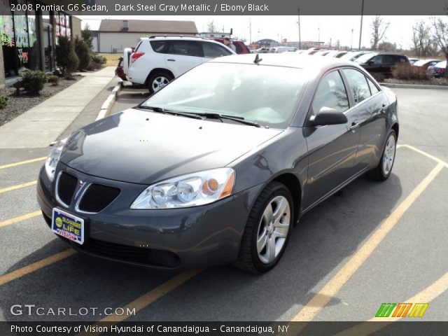 2008 Pontiac G6 Sedan in Dark Steel Gray Metallic