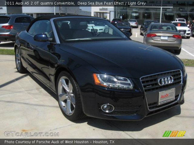 2011 Audi A5 2.0T quattro Convertible in Deep Sea Blue Pearl Effect