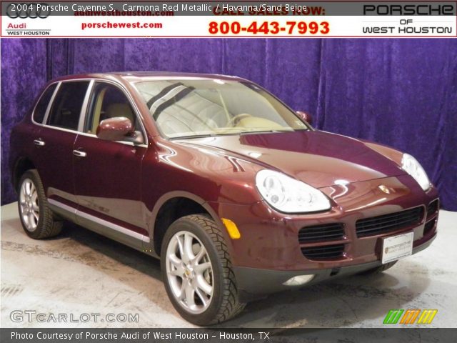 2004 Porsche Cayenne S in Carmona Red Metallic