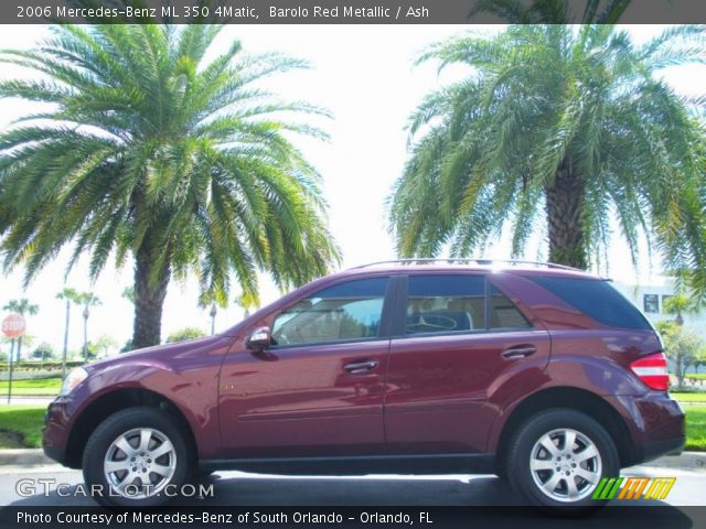 2006 Mercedes-Benz ML 350 4Matic in Barolo Red Metallic