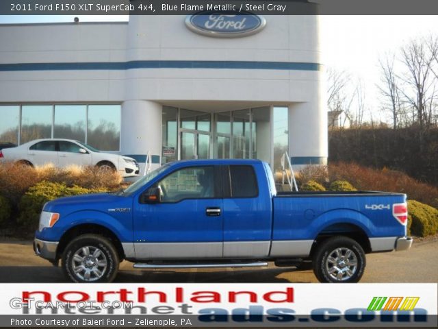 2011 Ford F150 XLT SuperCab 4x4 in Blue Flame Metallic