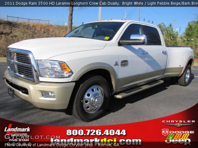 2011 Dodge Ram 3500 HD Laramie Longhorn Crew Cab Dually in Bright White