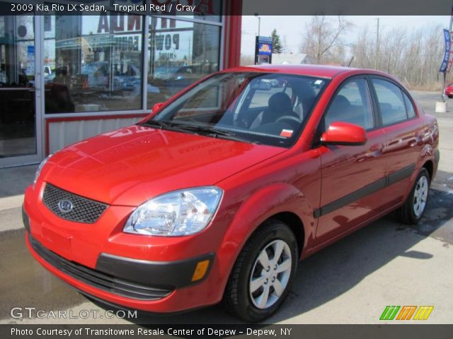 2009 Kia Rio LX Sedan in Tropical Red