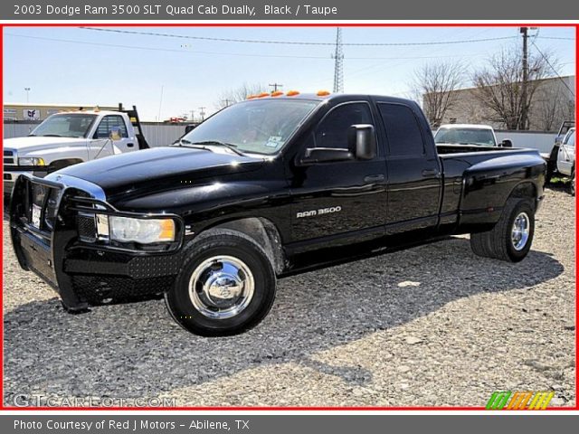2003 Dodge Ram 3500 SLT Quad Cab Dually in Black