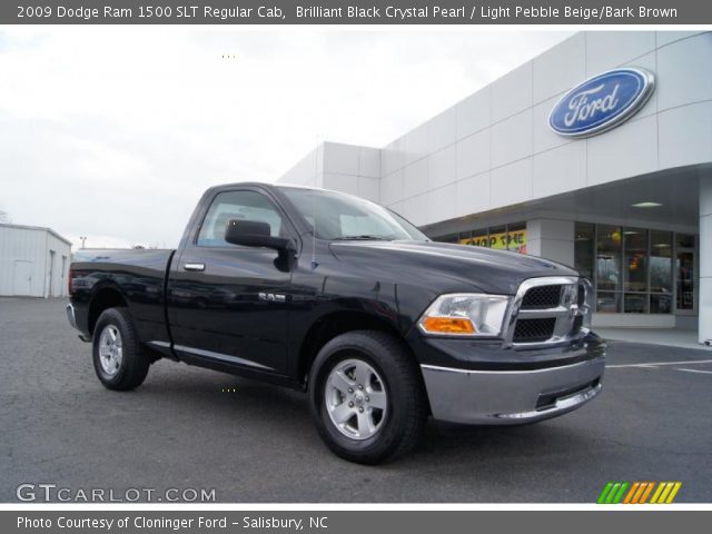 2009 Dodge Ram 1500 SLT Regular Cab in Brilliant Black Crystal Pearl