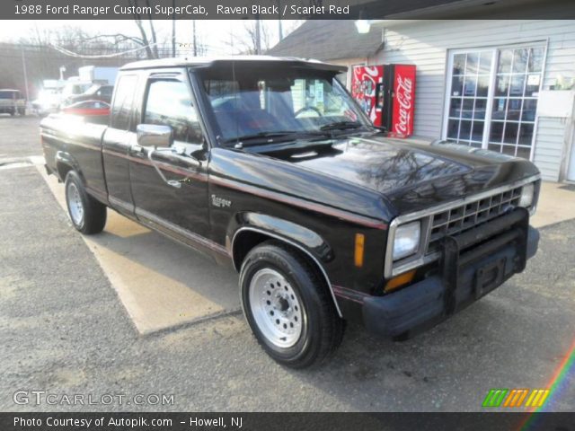 1988 Ford Ranger Custom SuperCab in Raven Black