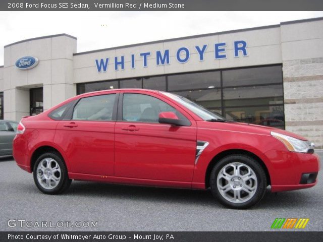 2008 Ford Focus SES Sedan in Vermillion Red