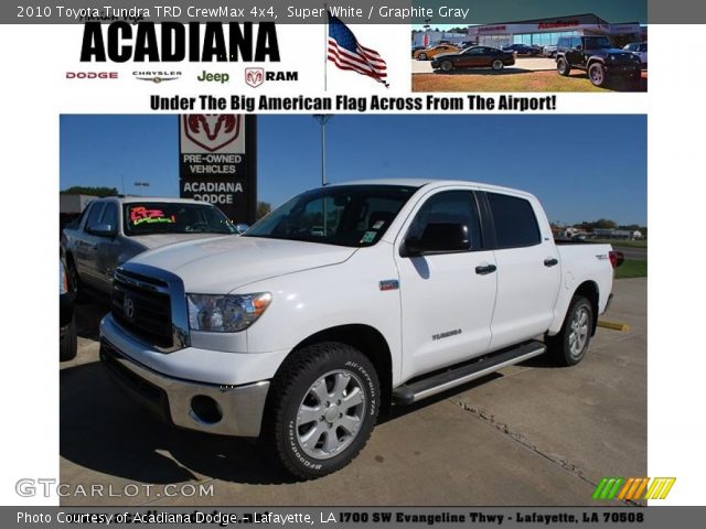 2010 Toyota Tundra TRD CrewMax 4x4 in Super White