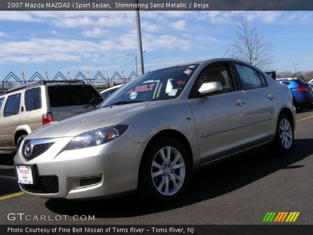 2007 Mazda MAZDA3 i Sport Sedan in Shimmering Sand Metallic