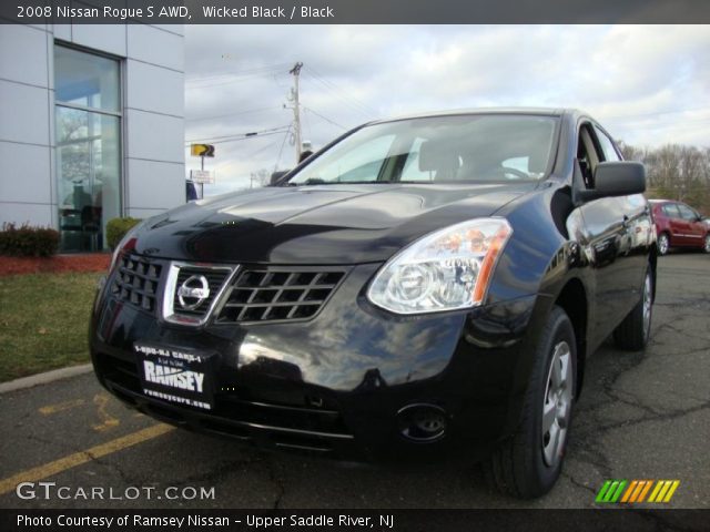 2008 Nissan Rogue S AWD in Wicked Black