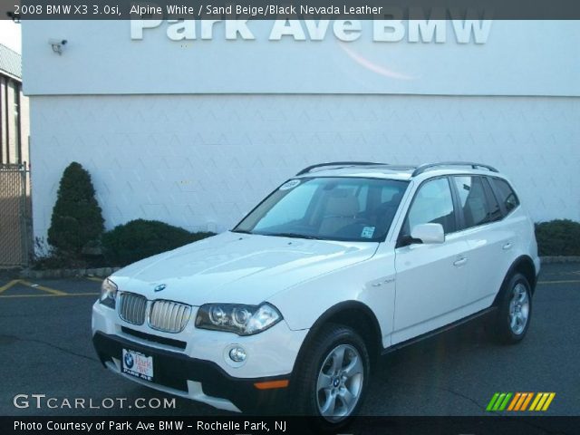 2008 BMW X3 3.0si in Alpine White