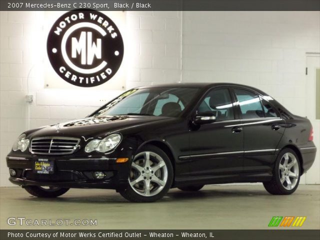 2007 Mercedes-Benz C 230 Sport in Black