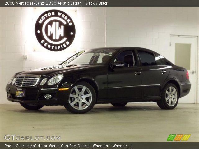 2008 Mercedes-Benz E 350 4Matic Sedan in Black
